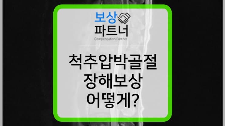 허리뼈 골절 비수술 생명보험, 손해보험, 운전자보험 통해 후유장해 보상 받았나요?