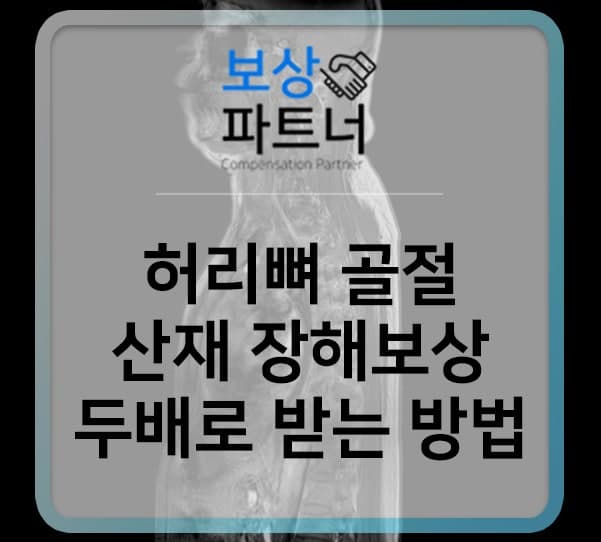 산재 허리뼈골절 장해보상금 두배로 받기(척추 3번,5번 사례)